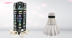 Volant de <span class=keywords><strong>badminton</strong></span> professionnel en plumes de canard blanc de qualité supérieure, fabriqué en Chine, vente en gros pour les tournois - Product Image 3