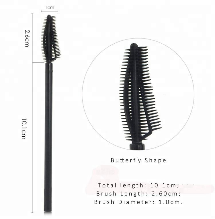 Одноразовый аппликатор для туши для ресниц, силиконовая кисть для ресниц