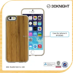 Caso del teléfono celular teléfono inteligente cubierta de madera cubierta del teléfono móvil para el iphone 6 s caso