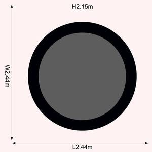 14ft החדש חיצוני שחור גדול טרמפולינה - Product Image 3