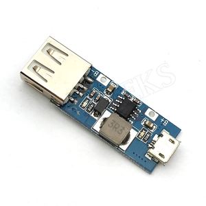 DC-DC โมดูลเพิ่มกำลังไฟ3V 3.3V 3.7V 4.2V ไป5V ที่มีการเพิ่มแหล่งจ่ายไฟสำรอง USB สำหรับ <span class=keywords><strong>iPhone</strong></span>/Android อัตรา - Product Image 2