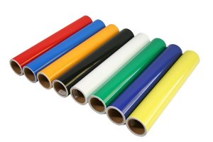 Inkjet प्रिंट करने योग्य पीवीसी रंग vinyl स्टीकर रंग/3 परतें मैट लाल