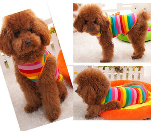Alta calidad perros ropa arco iris t-shirt <span class=keywords><strong>chaleco</strong></span> / tapas del tanque <span class=keywords><strong>para</strong></span> small / medium / large perros - Product Image 4