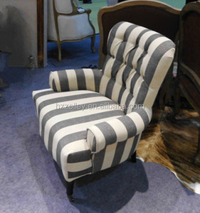 Projet d'hôtel victorienne antique mobilier de retour wing chaise avec <span class=keywords><strong>pouf</strong></span>, Baroque italien bouton tuftés retour <span class=keywords><strong>fauteuil</strong></span> - Product Image 3