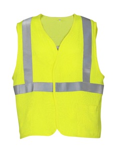 <span class=keywords><strong>Chaleco</strong></span> de malla amarillo de <span class=keywords><strong>alta</strong></span> <span class=keywords><strong>visibilidad</strong></span> con mezcla de modacrílico FIREBEAR, ropa ignífuga, compatible con las normas ANSI107/EN14116/20471, ropa de seguridad para trabajadores. - Product Image 1