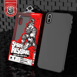 LEEU DESIGN military grade anti-drop matte fall stoßfest weiche telefon zubehör fall für iphone 11 pro xr xs max x 8 7 plus