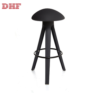 Fashionable High-Grade Simple <strong>Cushion</strong> Black Home Center <strong>Stool</strong> High Chair Modern Bar <strong>Stools</strong> - Product Image 4
