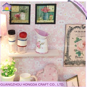 Thời Trang Tự Làm Với Ánh Sáng Và Đồ Nội Thất Giường Tầng Nhà Gỗ Nhà Búp Bê Thu Nhỏ Tự Làm Nhà Búp Bê Tự Làm Màu Trắng Đồ Nội Thất Mini - Product Image 5