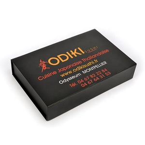 Book shape folding Cardboard magnetic Paper Box for Sushi