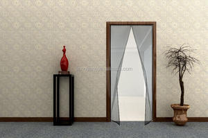 Porte <span class=keywords><strong>moustiquaire</strong></span> filet en fiber de verre Porte D'écran Magnétique <span class=keywords><strong>avec</strong></span> la Maille Résistante Rideau et Plein Cadre Cerceau et Boucle - Product Image 2