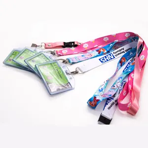 NFL Cheap Sublimation Printing Lanyard with PVC Soft Card Holder