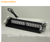 Golddeer parabrisas estroboscópico Flash Dash luces de cubierta barato ambulancia visera luces LED estroboscópica visera Barra de luz para vehículo de emergencia