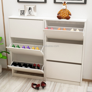 Venta caliente del gabinete del zapato <span class=keywords><strong>de</strong></span> madera moderna del gabinete del zapato para la sala - Product Image 3