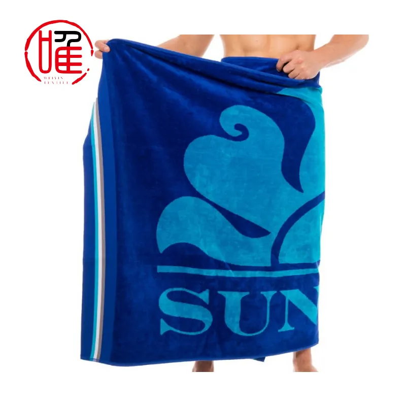 Бесплатная дизайнерская индивидуальная Высококачественная 100% хлопковая гостиничная Роскошная сублимированная печатная пляжная полотенца с логотипом