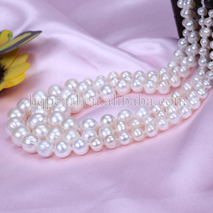 Collar de perlas naturales con forma de patata y perla, accesorio de moda - Product Image 4