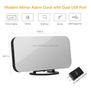 Reloj Digital de sobremesa con alarma y cargador USB para decoración del hogar - Product Image 2