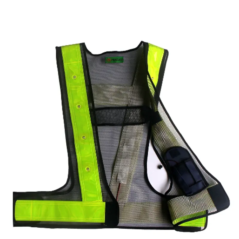 Chaleco reflectante de seguridad con forma de V para niños, uniforme escolar, Jersey