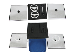 Mini <span class=keywords><strong>caja</strong></span> de luz profesional para estudio fotográfico, <span class=keywords><strong>caja</strong></span> de luz portátil para joyería, 40x40cm, 50x50cm, 60x60cm, color blanco y negro - Product Image 3