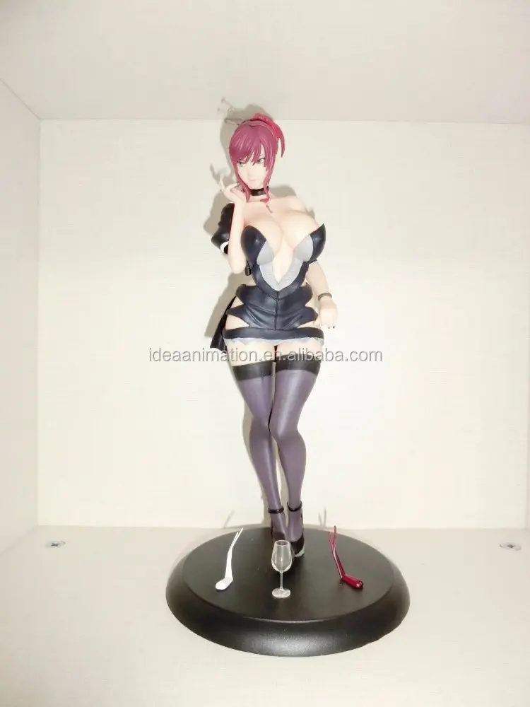 OEM benutzer definierte japanische 3d PVC schöne nackte nackte heiße sexy Mädchen Frau Figur