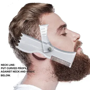 ใหม่การออกแบบของตัวเอง Beard Shaping เครื่องมือ Beard Shaper-พรีเมี่ยม Friendly แพคเกจของขวัญ-Facial Hair Shaper เครื่องมือ