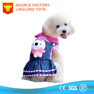 Gonna coreana in pizzo rosa Basset Hound <span class=keywords><strong>cane</strong></span> peluche cucciolo di moda per animali domestici - Product Image 4