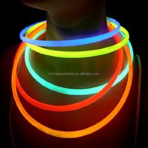 New Design Mass Production Glow Stick Glowing in the dark Necklace wholesale 22'' Glow Necklaces