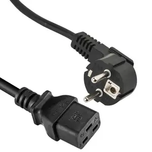 Korea Plug 16 Amp 3 Wire Plug to IEC 60320 C19 Power Cord, AC Power Cable For Servers and PDU