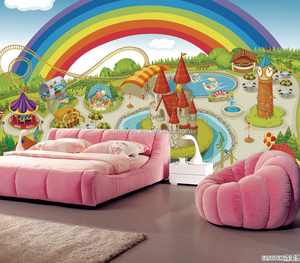 Papier peint panoramique en 3D pour chambre d'enfant, tapisserie fantastique, thème château romantique, aventure sous la mer, jouet - Product Image 1