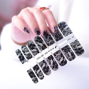 Korea Polish Nagelsticker Collectie 2025 Ontwerpen Goud Glitter Gel Nagel Wraps 2025 Ontwerpen Stickers & Emblemen - Product Image 6