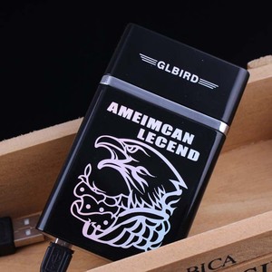 Caldo di vendita 2-in-1 in lega di alluminio USB caricata custodia per accendisigari Custom Custom accendisigari progettato esclusivamente per gli uomini - Product Image 4