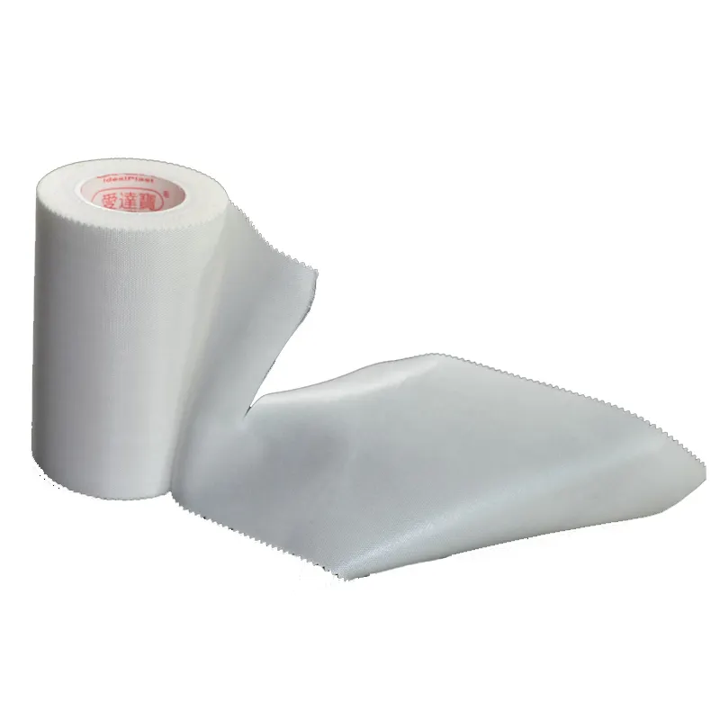 Suave y delgado hipoalergénico no tóxico transpirable de adhesivo blanco Médico Quirúrgico cinta de tela para la fijación de la gasa de catéter