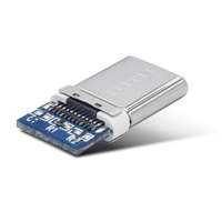 Dayu-cargador rápido c a c 3,0, conector tipo c usb con placa PCB, soldadura, cable de datos USB
