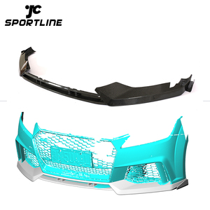 Lèvre de pare-chocs avant en fibre de carbone <span class=keywords><strong>TTRS</strong></span> pour <span class=keywords><strong>Audi</strong></span> <span class=keywords><strong>TTRS</strong></span> <span class=keywords><strong>MK3</strong></span> 8S 2016-2019 - Product Image 3