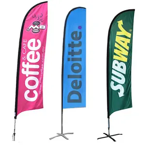 Custom Advertising Flying Banners Teardrop Flag, Feather Flag Banners, Beach Flags