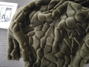 Estable China patrón de piedra púrpura <span class=keywords><strong>punta</strong></span> teñido de pelo largo Faux fur - Product Image 3