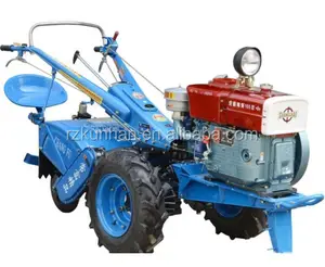 Cultivador de potencia de 2 ruedas, motor agrícola diésel, tractor agrícola pequeño