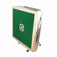 Automatischer Klappbarer Quadratischer Mahjong-Tisch mit Kunststoff+Metall+Edelstahl-Konstruktion für Casino-Glücksspiel 3-Teiliges Kombi-Set