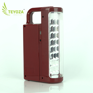 Luz de emergencia portátil led de energía solar con enchufe redondo - Product Image 3