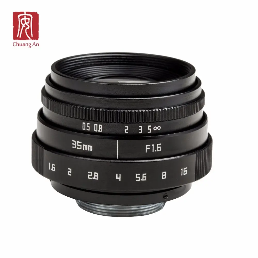 Fujian wirtschaftlich großhandel 35mm F 1,6 FOVH 18 grad C berg DSLR kamera objektiv für alle spiegellose kameras