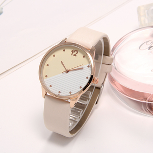 Montres-bracelets pour femmes en cuir tendance WJ-7916, bon marché, jolies montres pour jeunes filles, montres pour femmes avec bracelets, verre en alliage chinois, 32g - Product Image 6