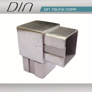 Stainless Steel Square Railing Elbow Joint <b>Wall</b> <b>Mounted</b> Minimalist Design Rust Resistant Stair <b>Railings</b> Handrails - Product Image 3