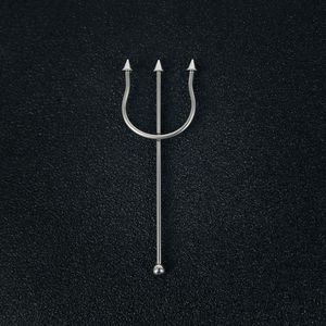 Nuovo Design <span class=keywords><strong>Piercing</strong></span> per <span class=keywords><strong>Orecchio</strong></span> a Tridente in <span class=keywords><strong>Acciaio</strong></span> Inossidabile - Product Image 6