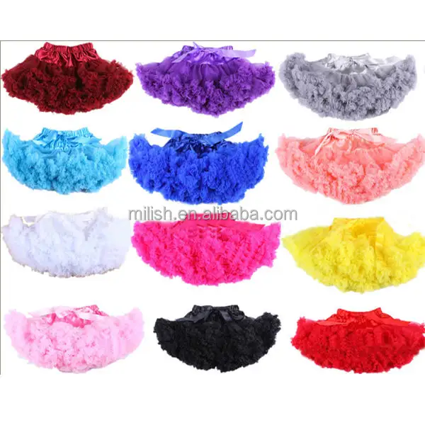 Toptan sevimli kız kabarık fırfır pettiskirts/bebek tutu elbise gömlek MP-0158