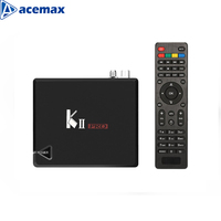 Receptor de Internet KII Pro Amlogic S905 de Cuatro Núcleos, DVB-S2, DVB-T2, Sintonizador Doble, Libre de Emisiones, 2G/16G, 4K UHD, Wifi de Doble Banda, Streaming Box