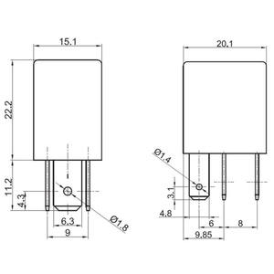 Foocles 871-1c-c-r1-u01-12vdc новое универсальное автоматическое микро-реле 12VDC 30A AgSnO2 для универсальной замены - Product Image 2