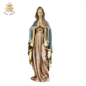 Decorazione della casa di figure religiose di preghiera resina vergine Maria statua NTRS-131Y