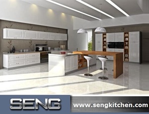 Blanco Laca Del Gabinete de Cocina Muebles del Paquete Plano para <span class=keywords><strong>el</strong></span> Proyecto de Australia - Product Image 2