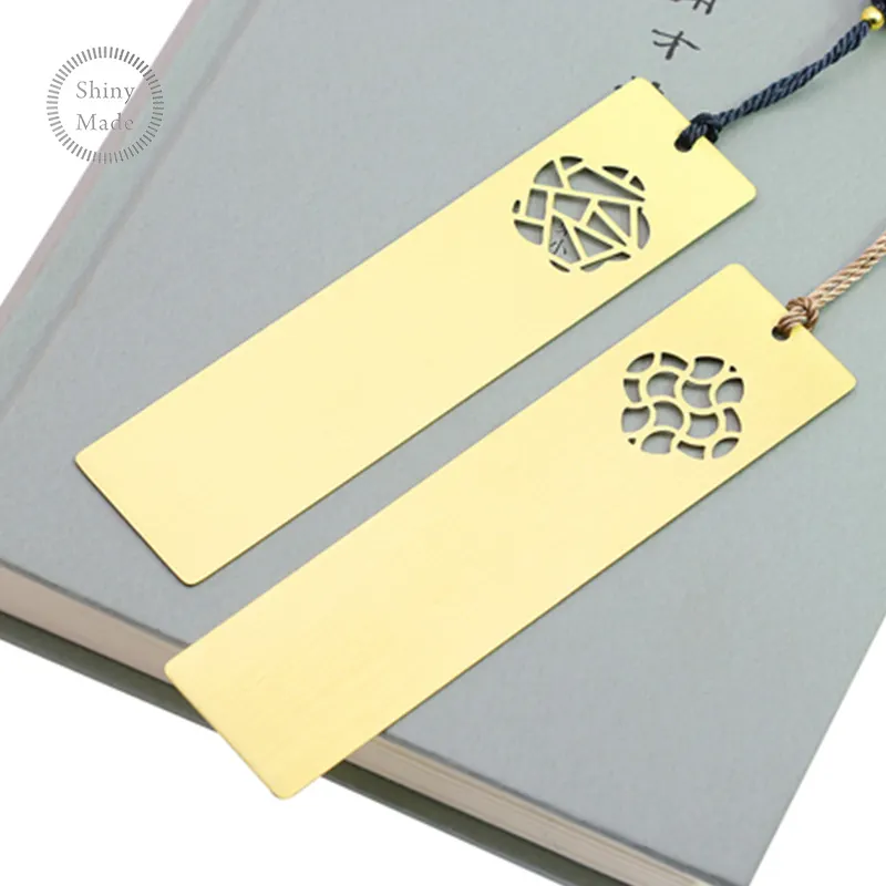 Marcapáginas de acero inoxidable con grabado de recuerdo de China brillante, marcador de Metal con corte láser personalizado, al mejor precio para regalo