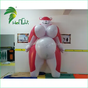 Hongyiインフレータブルセクシーな太った女の子と大きな胸の漫画のおもちゃ