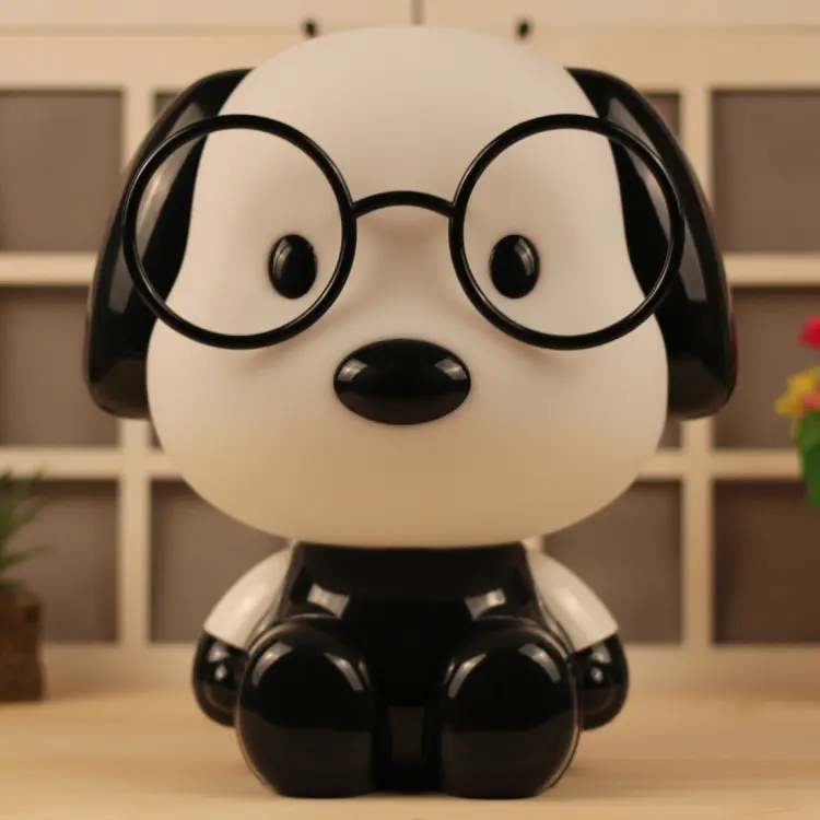 Wholesale Cute Obedient Dog Children Bedroom Table Lamp Night